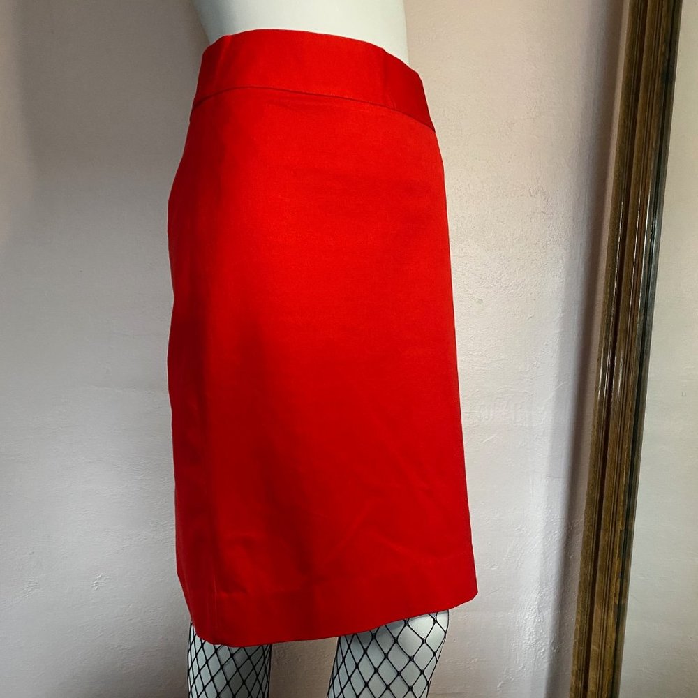 BANANA REPUBLIC STRETCH RED PENCIL SKIRT size 6